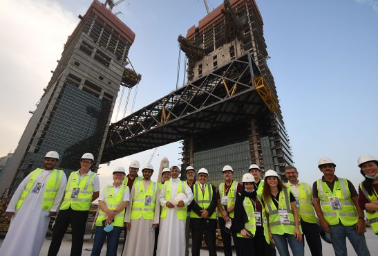 Ithra Dubai Marks Another Milestone with The Link Now Lifted to its Final Position 100 Meters Above Ground Level